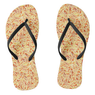 It loks like a halved cabbage, yellow and coral teenslippers
