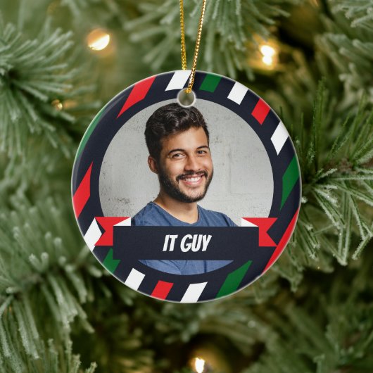 IT-man - Kantoor kerstboomornament Keramisch Ornament (Boom)