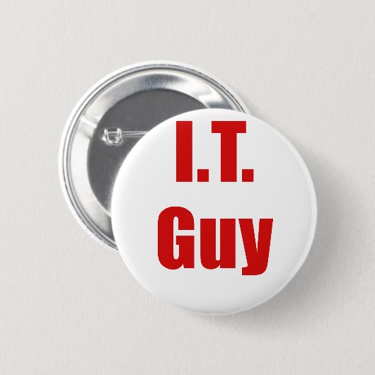IT-man Ronde Button 5,7 Cm (Voorkant /achterkant)