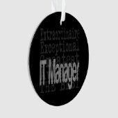 IT Manager Extraordinaire Ornament (voorkant)