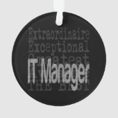 IT Manager Extraordinaire Ornament (achterkant)