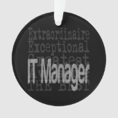 IT Manager Extraordinaire Ornament (voorkant)