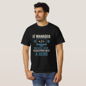 IT Manager Hero T-shirt (Voorkant volledig)