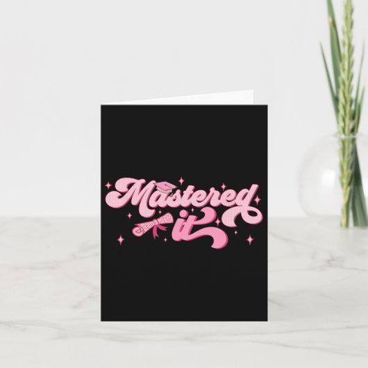 IT Masters Degree Afstuderen MBA Afstuderen Kaart (Voorkant)