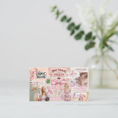 It meisje vibe kaart-kaart visitekaartje (Staand voorkant)