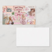 It meisje vibe kaart-kaart visitekaartje (Voorkant / Achterkant)