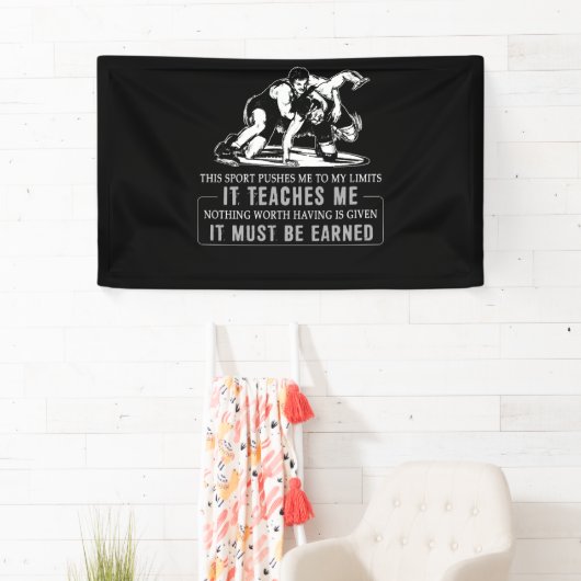 It Must Be Earned Wrestling Sport Spandoek (Insitu)