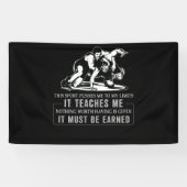 It Must Be Earned Wrestling Sport Spandoek (Horizontaal)