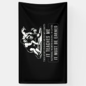 It Must Be Earned Wrestling Sport Spandoek (Verticaal)