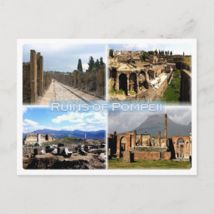 IT Napels - Pompeii - Ruins of Pompei - Hafen - Briefkaart