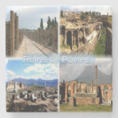 IT Napels - Pompeii - Ruins of Pompei - Hafen - Stenen Onderzetter (Voorkant)