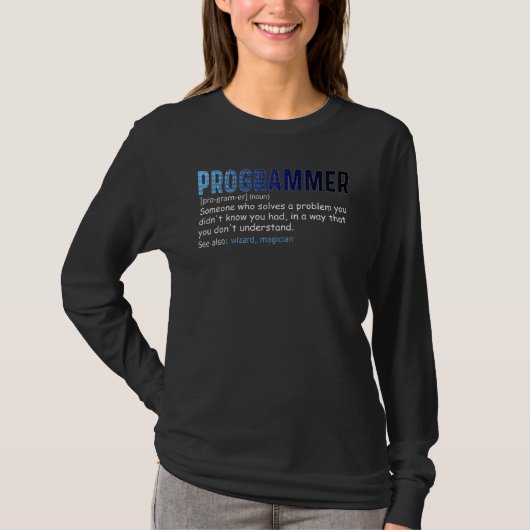 IT Nerd Geek Programmeur Definitie Computerwetensc T-shirt (Voorkant)