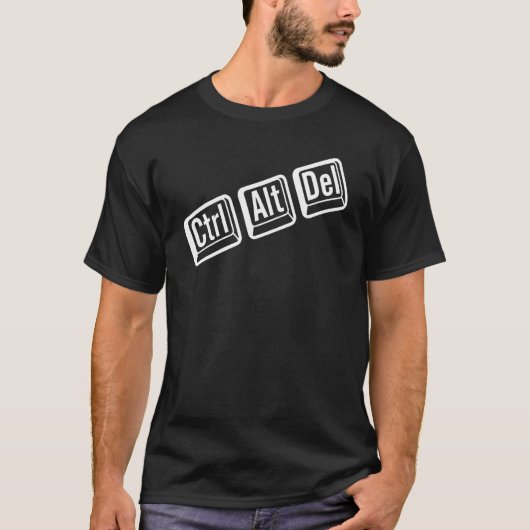 IT Nerd is Control Alt Delete IT Geek T-shirt (Voorkant)