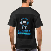 💻 IT-ondersteuning Informatietechnologie Team Sta T-shirt (Achterkant)