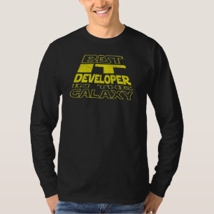 IT-ontwikkelaar ruimte achterkant ontwerp T-shirt