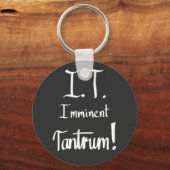 IT op handen zijnde Tantrum Funny Computer Geek Sl Sleutelhanger (Voorkant)