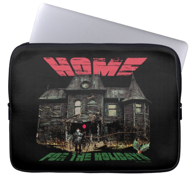 IT | Pennywise - Home voor de Feestdagen Laptop Sleeve (Voorkant)