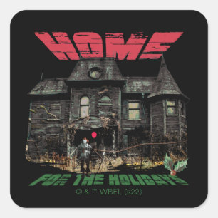 IT   Pennywise - Home voor de Feestdagen Vierkante Sticker