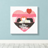 IT | Pennywise - Je maakt mijn hartvloer Canvas Afdruk (Insitu (Houten vloer))