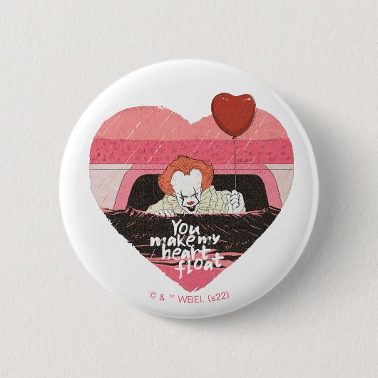 IT | Pennywise - Je maakt mijn hartvloer Ronde Button 5,7 Cm (Voorkant)