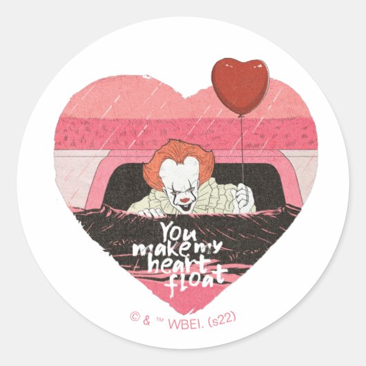 IT | Pennywise - Je maakt mijn hartvloer Ronde Sticker (Voorkant)