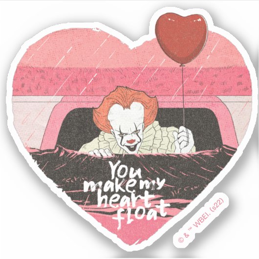 IT | Pennywise - You Make My Heart Float Sticker (Voorkant)