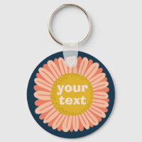 IT Pink Daisy Sunflower Name Tag AANPASSEN