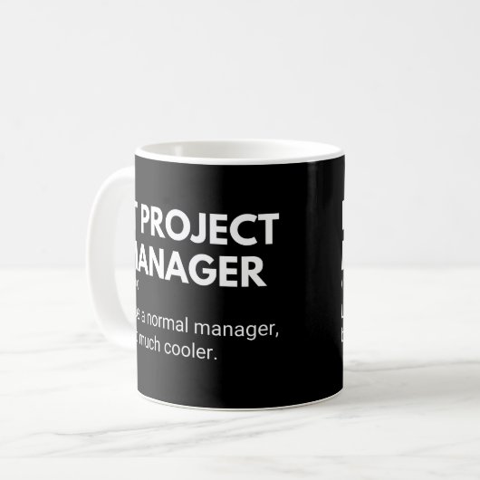 IT-projectmanager Funny Gezegde Koffiemok (Voorkant links)