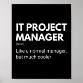 IT-projectmanager Grappige Managers Zeggen Poster (Voorkant)