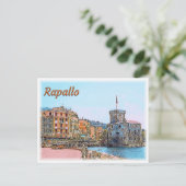 IT ^ Rapallo - Castle - Kissingloop Briefkaart (Staand voorkant)