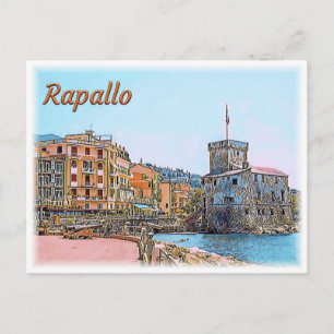 IT ^ Rapallo - Castle - Kissingloop Briefkaart