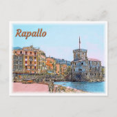 IT ^ Rapallo - Castle - Kissingloop Briefkaart (Voorkant)