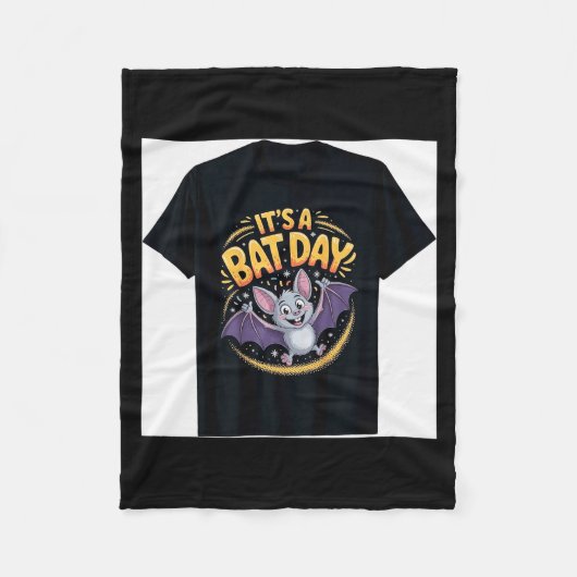 It’s A Bat Day Funny Cute Nocturnal Animal Humor G Fleece Deken (Voorkant)