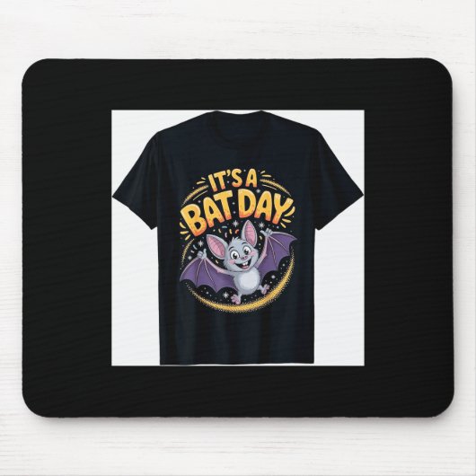 It’s A Bat Day Funny Cute Nocturnal Animal Humor G Muismat (Voorkant)