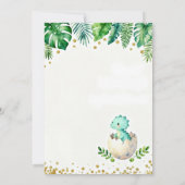 It’s a Boy Baby Shower Invitation  Kaart (Achterkant)