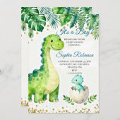 It’s a Boy Baby Shower Invitation  Kaart (Voorkant / Achterkant)