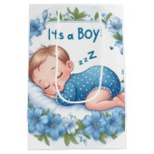 It’s a Boy Baby Shower  Medium Cadeauzakje (Achterkant)