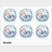 It’s a Boy Baby Shower Sticker (Vel)