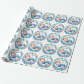 It’s a Boy Baby Shower Sticker Cadeaupapier (Uitgerold)