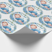 It’s a Boy Baby Shower Sticker Cadeaupapier (Hoek)