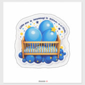 It’s a Boy!" (Gender Specific – Boy) Sticker (Vel)