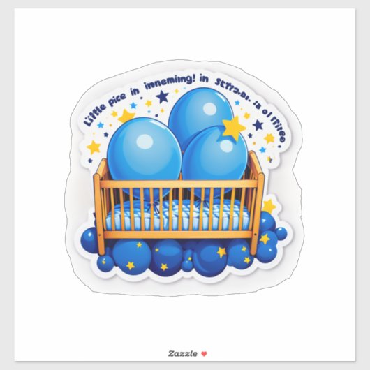 It’s a Boy!" (Gender Specific – Boy) Sticker (Vel)