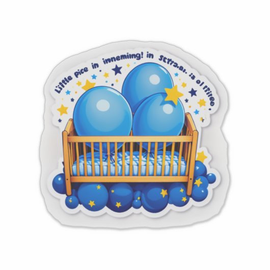 It’s a Boy!" (Gender Specific – Boy) Sticker (Voorkant)