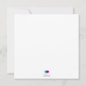 It’s a Girl Baby: Cute Bunny in Green Stroller Aankondiging (Achterkant)