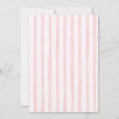 It’s a Girl Bunny Pink Bow Baby Shower Invitation Kaart (Achterkant)