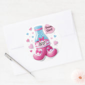 It’s a Girl!" (Gender Specific – Girl) Ronde Sticker (Envelop)