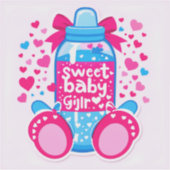 It’s a Girl!" (Gender Specific – Girl) Sticker (Voorkant)