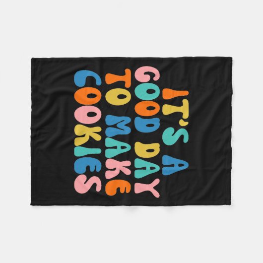 It S A Good Day To Make Cookie Fleece Deken (Voorkant (Horizontaal))