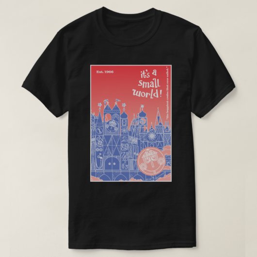 It’s a Small World (pastel + periwinkle) Classic T-shirt (Design voorkant)