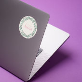 It’s All About Jesus – Pastel Christmas Wreath Ronde Sticker